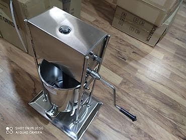 Restoran, kafe avadanlığı: Kolbasa sosiska dolduran makina. Bu maşınlar paslanmayan poladdan — 3
