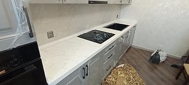 sutular: Mətbəx üçün kvars (kvars-kompozit) stolüstü və arxa panel həlli - — 4