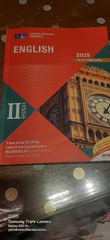 Məhsul: “English – 2025 Test Toplusu, Hissə II” Nəşriyyat: Dövlət