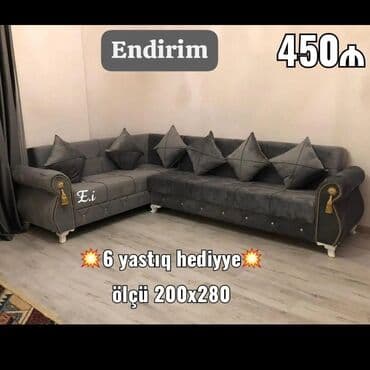 раскладные кресла в баку: Угловой диван, Раскладной, С подъемным механизмом, Велюровая ткань, Бесплатная доставка в черте города — 6