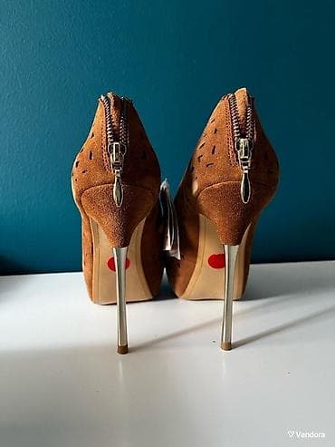 Tuflilər, Bershka, Ölçü: 37, rəng - Qəhvəyi, İşlənmiş — 4