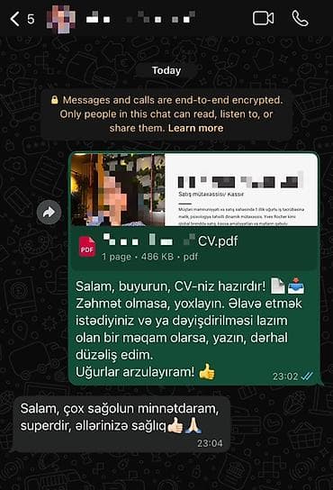 is axtar: 📑Peşəkar CV və Resume Hazırlanması - Sektordan və vəzifədən asılı — 3