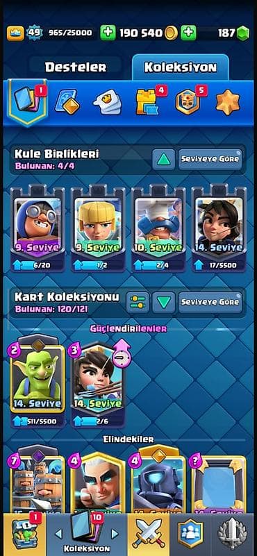 Спорт и хобби: Clash Royale hesabı – yüksək səviyyəli kolleksiya və resurslar - Kral — 7