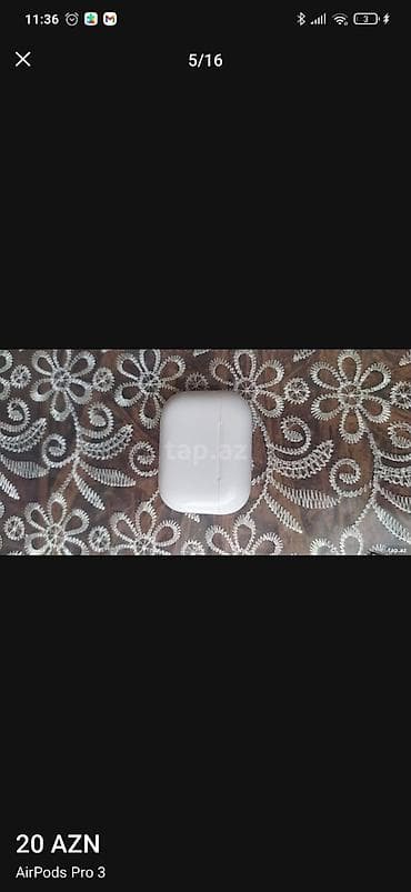 ipad 10 cu nesil: AirPods Pro 3 qulaqlıq Məhsulun xüsusiyyətləri: - Tam simsiz Airpods — 3