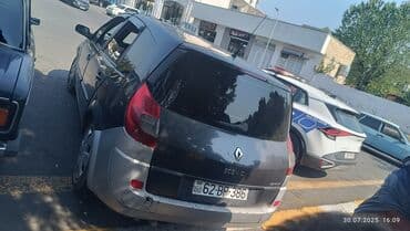 maşın oturacaq uzluyu: Renault Scénic minivan - Kuzov: 5 qapılı, tünd boz/gümüş iki rəngli — 1