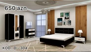 2 təknəfərlik çarpayı, Dolab, Komod, 2 tumba, Türkiyə, Yeni