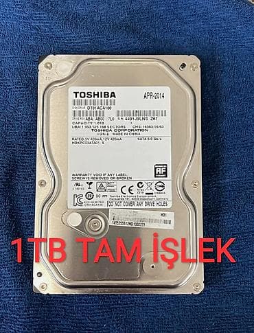 pro 6: Daxili Sərt disk (HDD) Toshiba, 1 TB, 7200 RPM, 3.5", Yeni — 1
