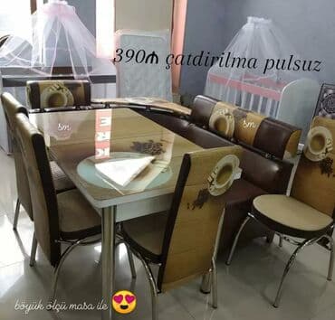 🇹🇷Türk istehsalı Möhtəşəm ✨✨ Kuxna üçün stol stul dəsti 2 stul 1 — 2