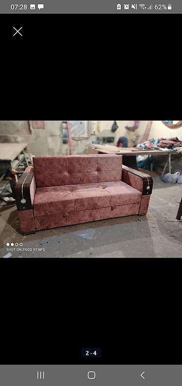 amerkanka divan: Раскладной диван, Раскладной, Без подьемного механизма, Ткань, Нет доставки — 1