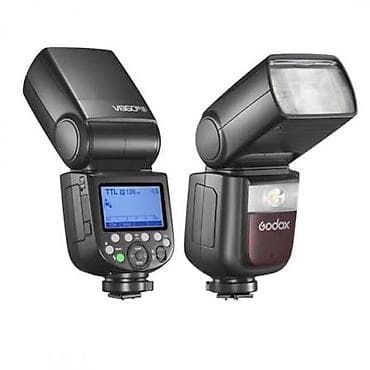 ev kamera: Godox V860III reportaj flaşı. Kamera üçün nəzərdə tutulmuş peşəkar — 1