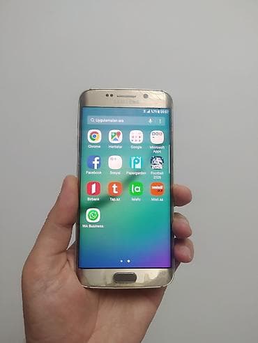 samsung s2: Samsung Galaxy S6 Edge, 32 GB, rəng - Qızılı, Barmaq izi — 5