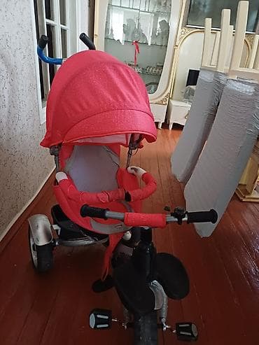 hoverboard ucuz: Uşaq üçtəkərli velosiped/araba – qırmızı Xüsusiyyətlər: - 3 təkərli — 2