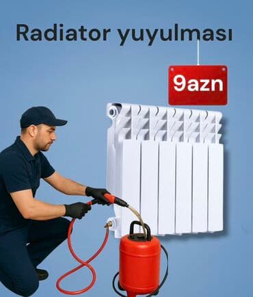 xalça yuma 1.50 azn 2025: Xidmət: Radiator yuyulması - Peşəkar avadanlıqla radiatorların içinin — 1