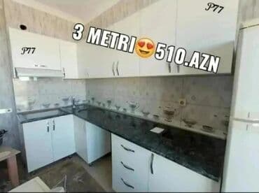 işlenmiş metbex mebelleri: Mətbəx mebeli yenidi rəng seçimi var qiyməti 510 manata pulsuz — 1