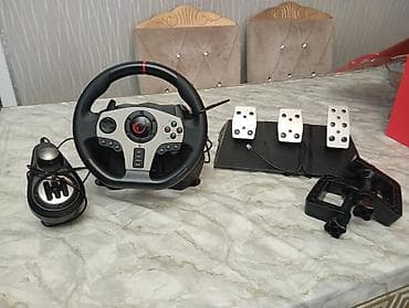 oyun pc: Rampage V902 Gaming Racing Wheel – tam set - 6‑in‑1 yüksək — 4