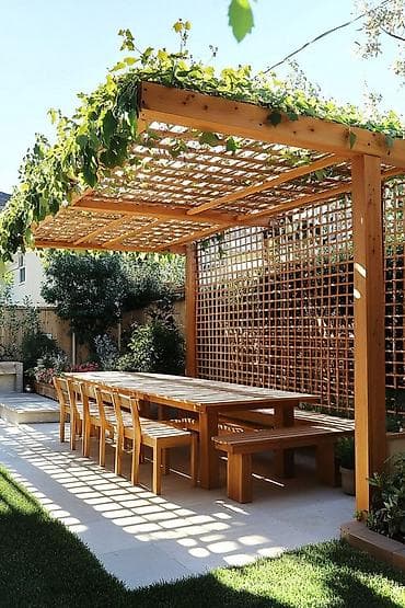taxt kiravatlar: Bağ üçün taxta pergola və trellis konstruksiyaları Məhsulun təsviri — 2