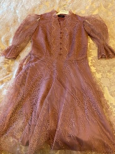 вечернее платье шифоновый: Вечернее платье, Миди, XL — 3