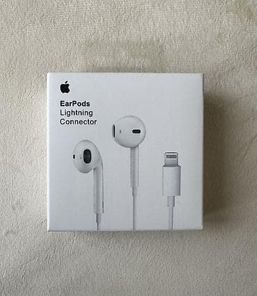 iphone qulaqlıq: Yeni Simli Qulaqcıqlar, Apple, rəng - Ağ — 1