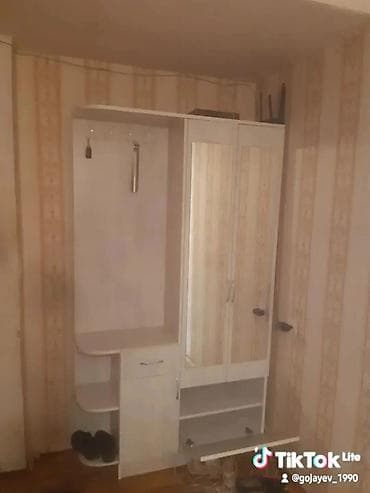 dola: İşlənmiş, 2 qapılı, Güzgülü, Ağ, Açılan, Düz dolab — 1