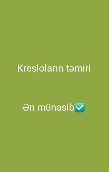 köhnə mebellərin təmiri: Mebellərin təmiri, bərpası — 1