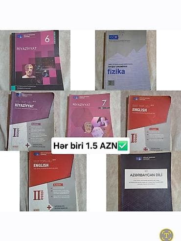 kitab satisi: Dərsliklər, test topluları, Dim test topluları, test kitabları — 5