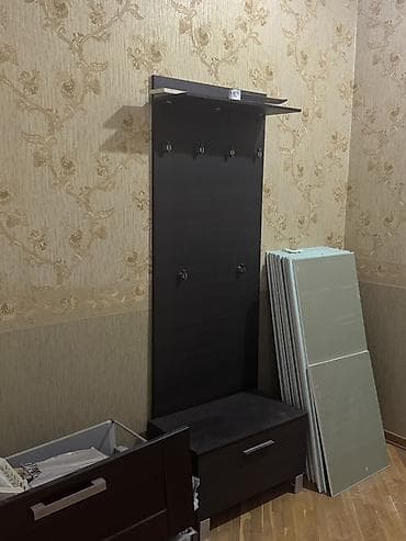 divar skafi: İşlənmiş, 1 qapı, Qəhvəyi, Digər material, Kupe, Düz dolab — 4