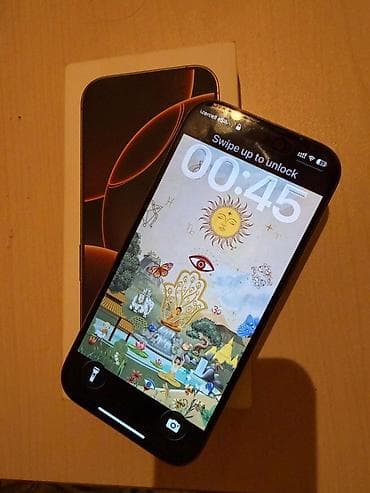 Mobil telefon və aksesuarlar: IPhone 16 Pro, 256 GB, Desert Titanium, Face ID — 1