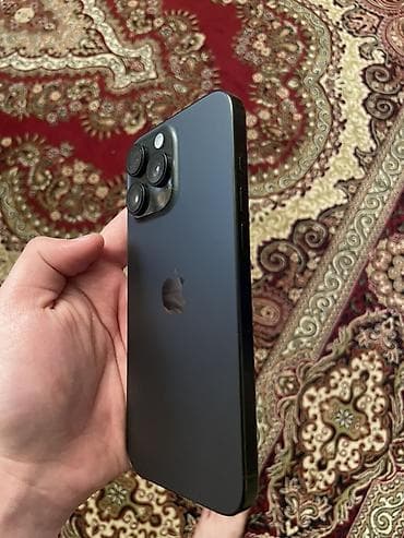 basofka qutusu: IPhone 16 Pro Max, 256 GB, Black Titanium, Barmaq izi, Simsiz şarj, Face ID — 4