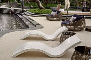 meqa mebel: Şezlong 
Lejenka. 
Hovuz içi özel tasarım — 13