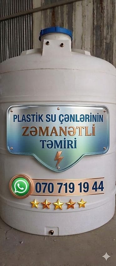 plastik kapi pencere: Xidmət: Su baklarının və plastik su çənlərinin peşəkar təmiri Təsvir — 2