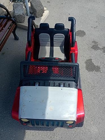 deri plas: Uşaq üçün elektrikli minik maşını – kabriolet tipli jeep dizaynı - — 2