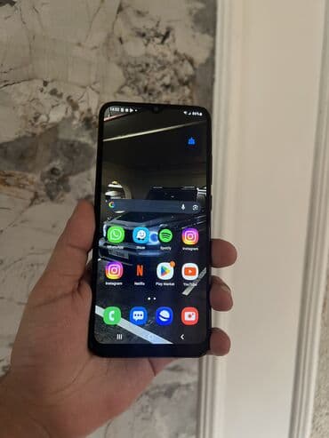 telefin: Samsung Galaxy A02 S, 32 GB, rəng - Qara, Barmaq izi, Face ID — 1