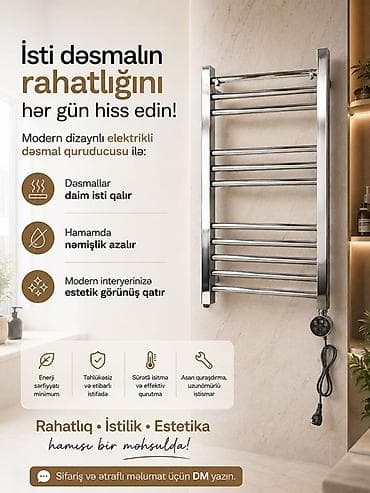 elekt: Premium havluq/dəsmal quruducuları – zərif dizayn, yüksək keyfiyyət — 2