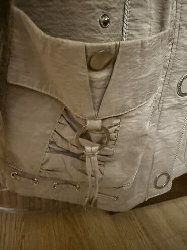 qaqa geyimi: Qadın gödəkçəsi – bej rəng, YIN TESAI - Uzunluğu orta, gündəlik və — 2