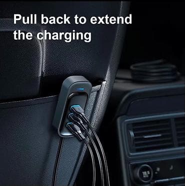 Avtomobil üçün 12–24V 66W USB şarj cihazı – Type-C + 2 USB port və — 4