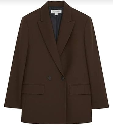 Baş geyimləri: Qəhvəyi rəngdə qadın blazeri – hanezza. 46-48 Razmer . Yenidir — 1