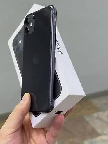 apple 4s əsli: IPhone 11, 128 GB, Qara, Face ID — 1