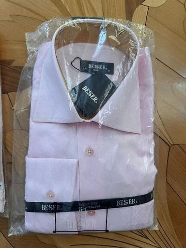 Рубашки: Мужская рубашка, M, цвет - Розовый — 7