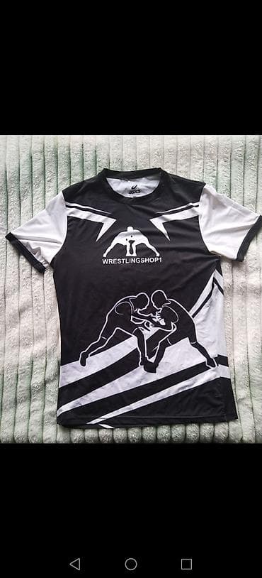 розовые мужские футболки: Asics “WRESTLINGSHOP1” güləş köynəyi 
razmer XL, cox geyinilmiyib — 1