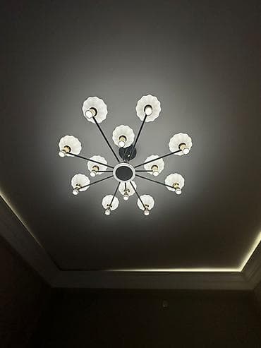 listir: Led Çılçıraq, 4 və daha çox lampa, Metal — 4