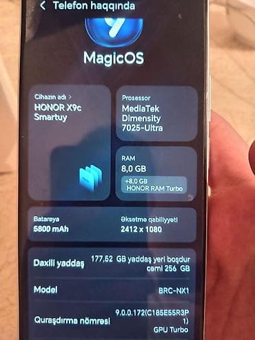 iphone x satış: Honor X9c, 256 GB, rəng - Ağ — 2