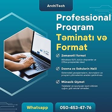 Professional Proqram Təminatı və Format xidməti - Zəmanətli format — 1