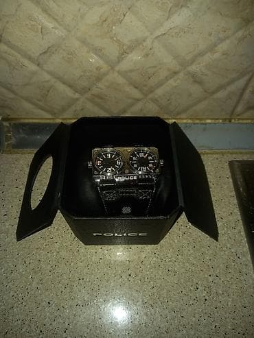 Aksesuarlar: POLICE Dual Time kişi qol saatı - İki ayrı analoq siferblat: eyni — 2