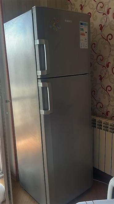 metbex soyuducusu: 2 qapılı Beko Soyuducu Satılır, rəng - Gümüşü — 1