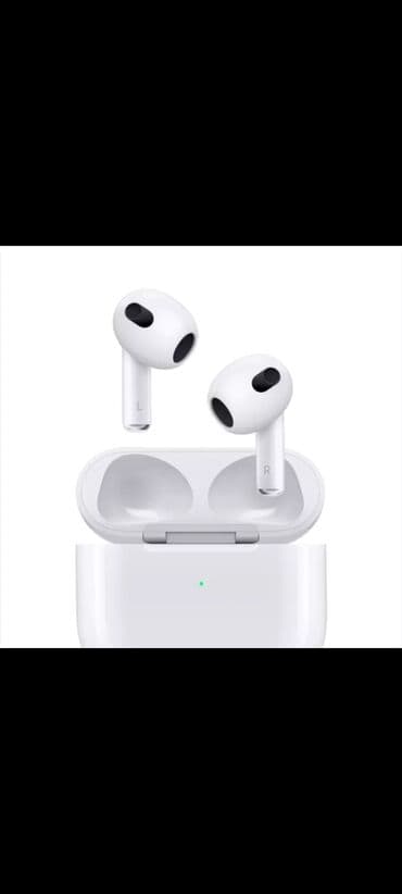 airpods qulaqciq: Yeni Simsiz (Bluetooth) Qulaqcıqlar, Apple, rəng - Ağ — 4