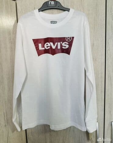 koynek modelleri: Levi’s uzunqol ağ köynək - Klassik ağ rəngdə, ön hissədə Levi’s — 2