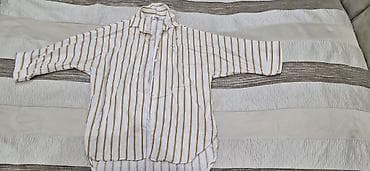 ev geyimleri sekilleri: Qadın geyimləri dəsti – 4 ədəd 1) Ağ köynək və boz trikotaj kardiqan — 6