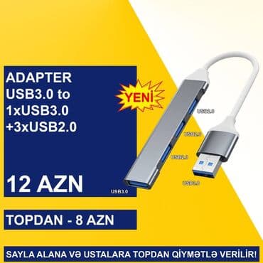 переходник: USB Adapterlər SAYLA ALANA VƏ USTALARA TOPDAN QİYMƏTLƏ VERİLİR! — 7
