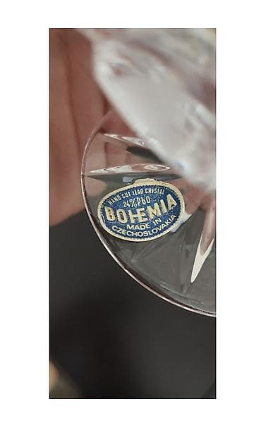 dibcek qablari: "BOHEMIA" Czechoslovakia istesali ve GDR istesali Xrustal Qiymetleri — 10