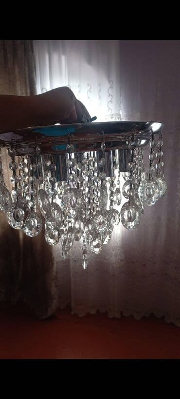 обшивку для потолка: Led люстра, Хрусталь — 2